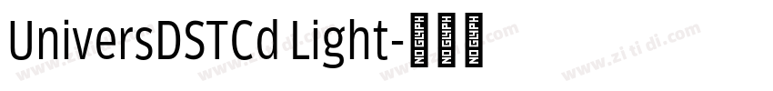 UniversDSTCd Light字体转换